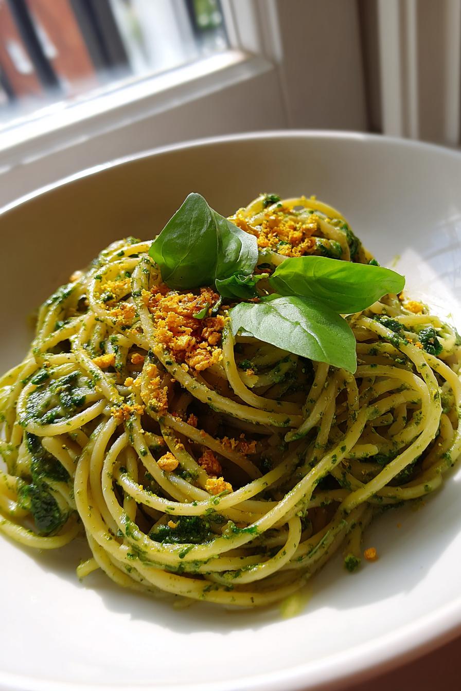 Vegan Spinach Pasta