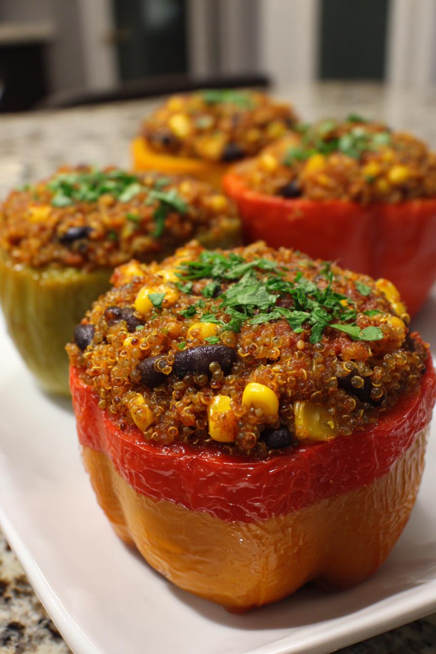 Vegan stuffed bell peppers