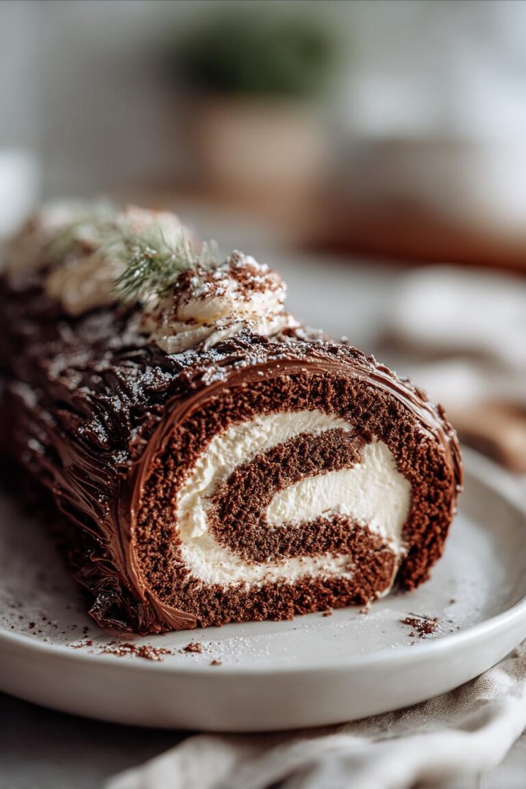 Yule log cake recipe