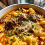 beef short rib lasagna soup