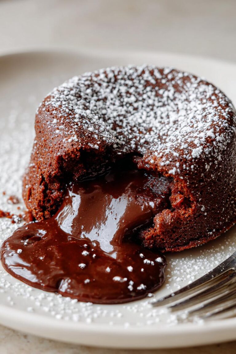 chocolate lava cake for two