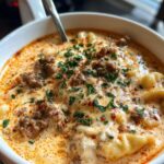 creamy lasagna soup