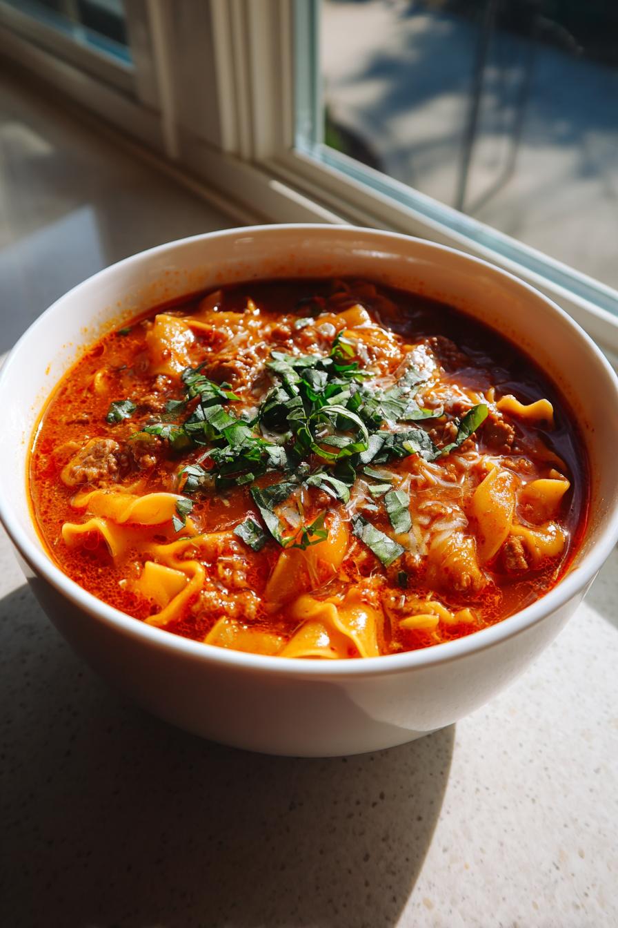 gluten free instant pot lasagna soup