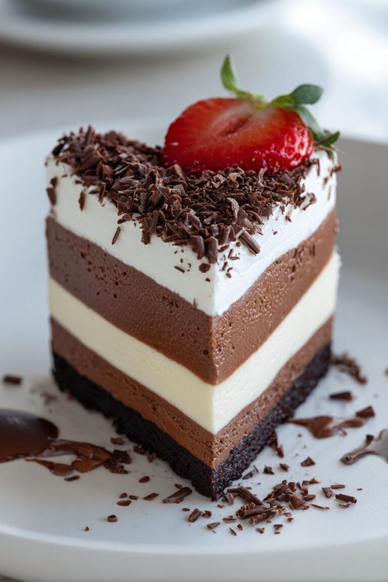 heart shaped mousse cake