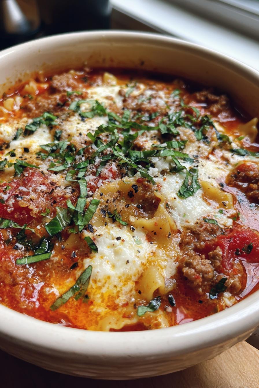 instant pot lasagna soup