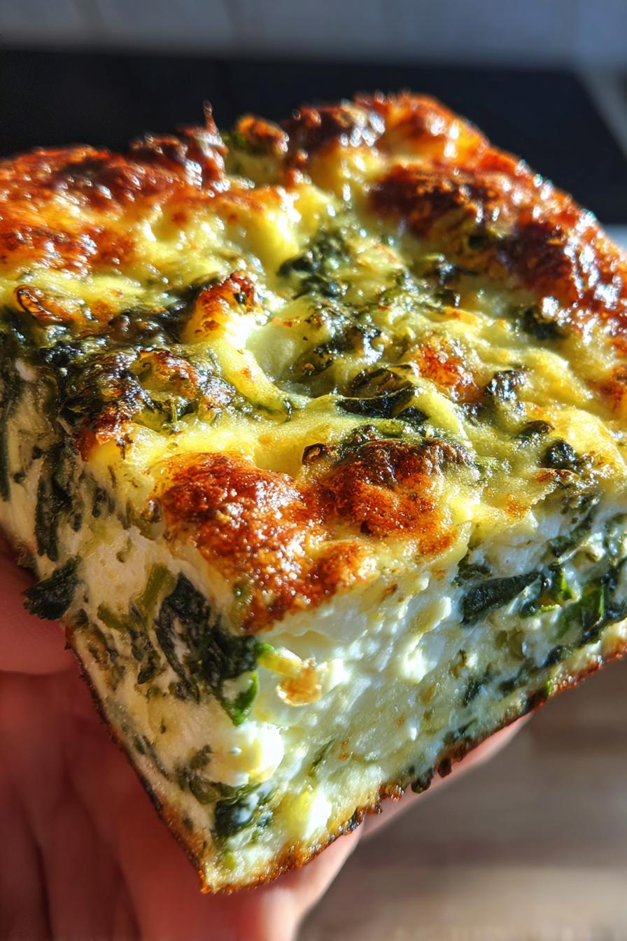 keto spinach cheese bake