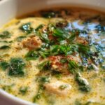 keto spinach chicken soup