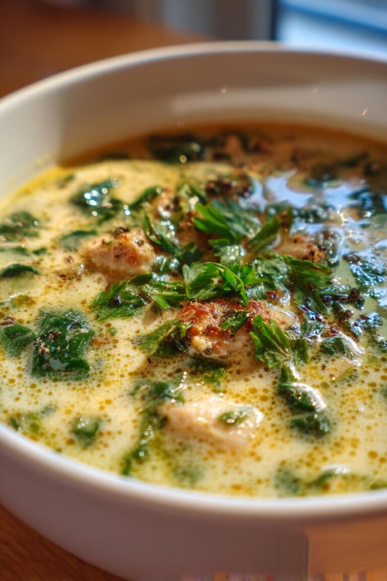 keto spinach chicken soup