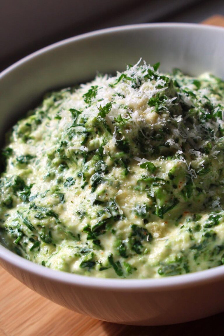 keto spinach parmesan dip