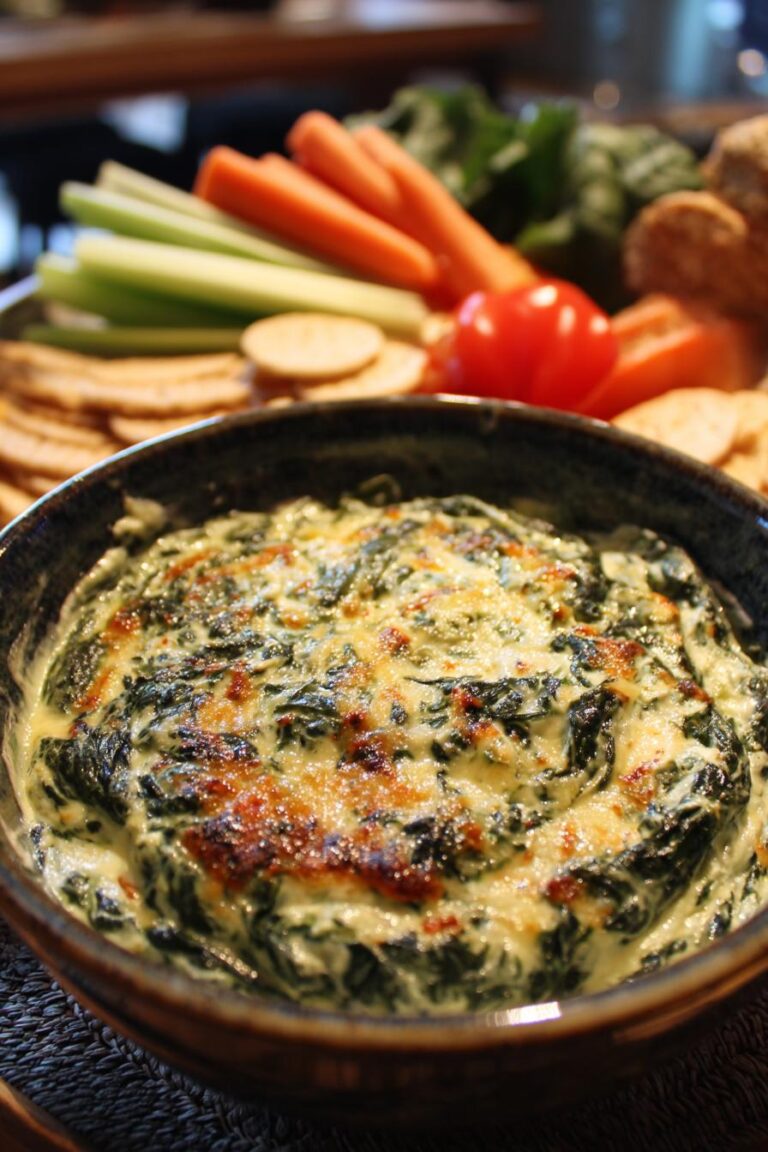 keto spinach parmesan dip