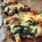 keto spinach stuffed portobello