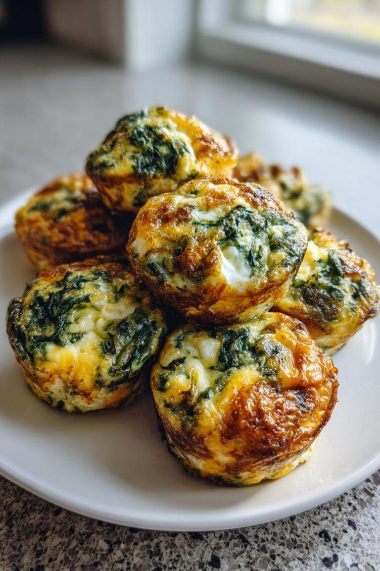 low carb spinach cheddar egg bites