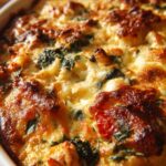 low carb spinach crab bake