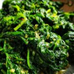 low carb spinach garlic butter skillet