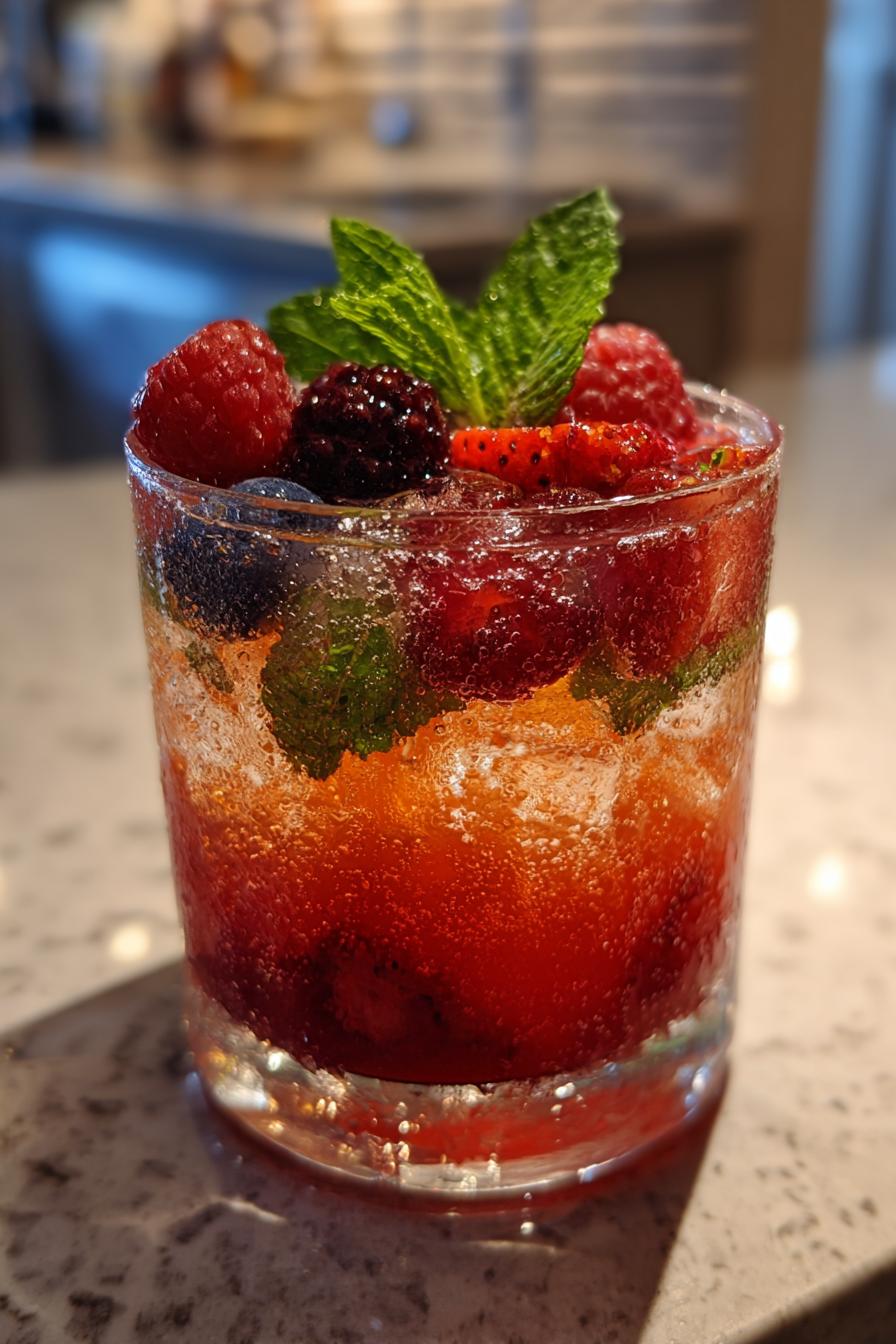 luxury valentines mocktail