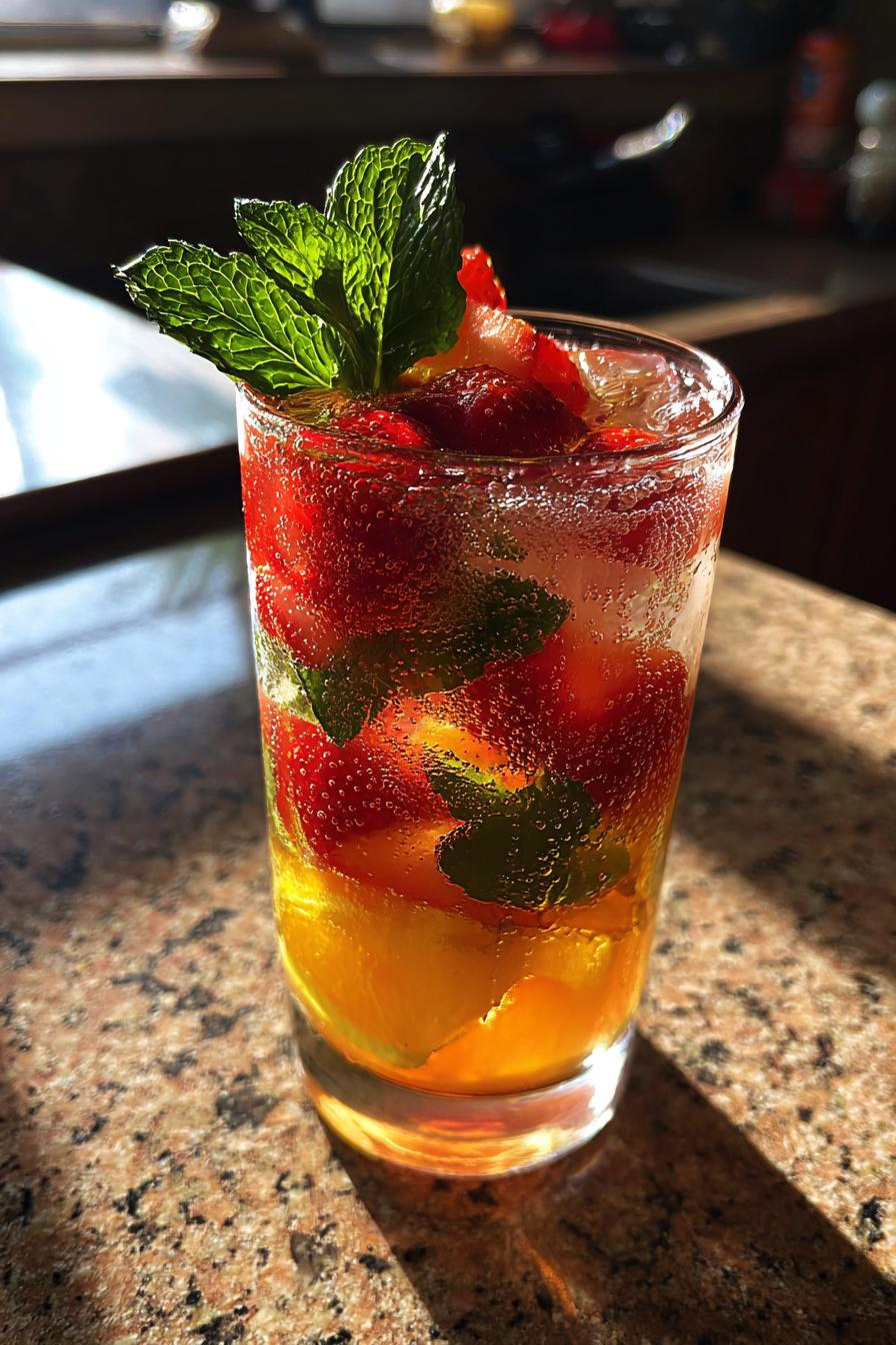 non alcoholic valentines mocktail