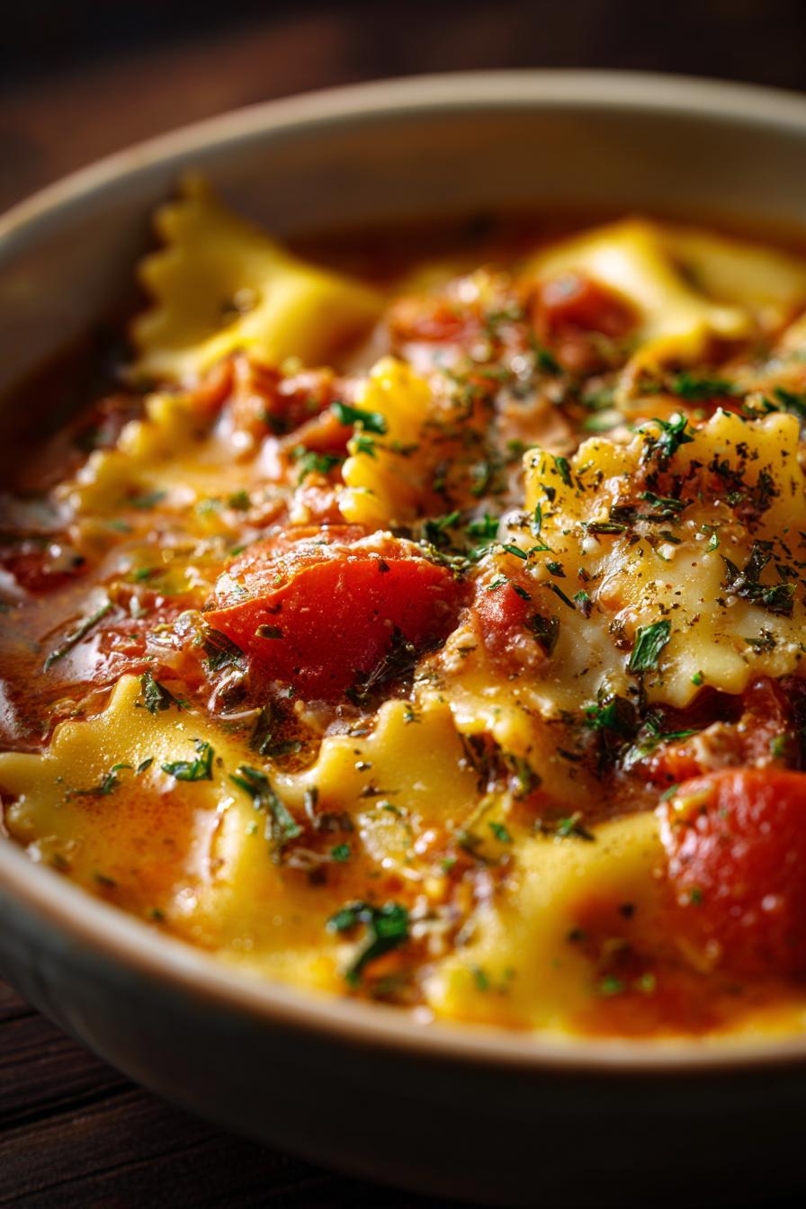 one pot lasagna soup