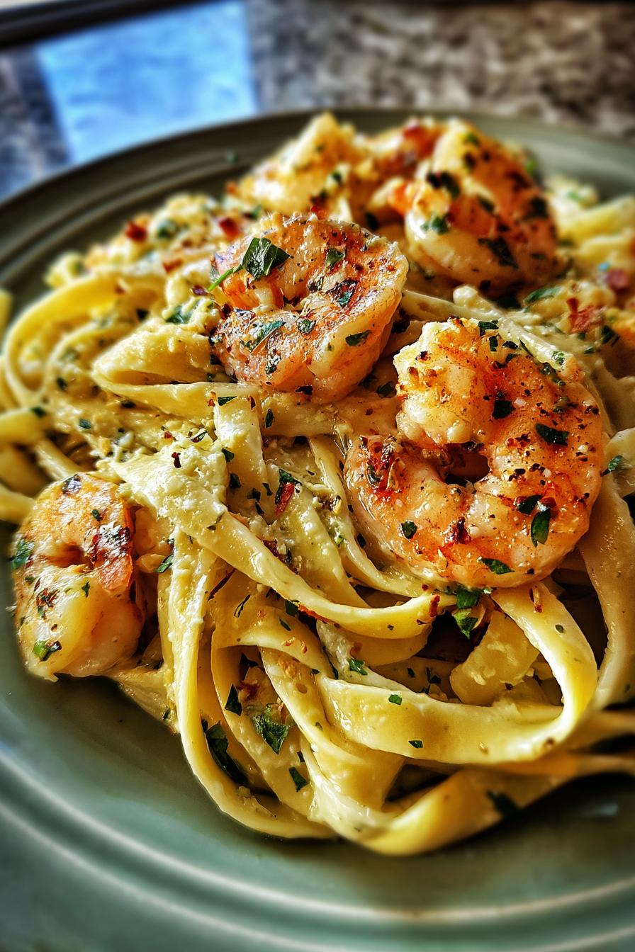 shrimp truffle pasta recipe
