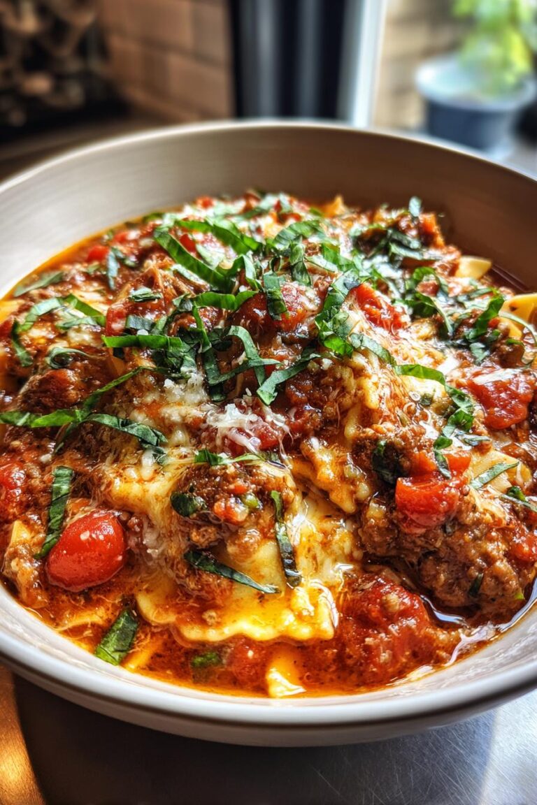 slow cooker italian sausage lasagna soup