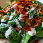 spinach bacon ranch keto salad