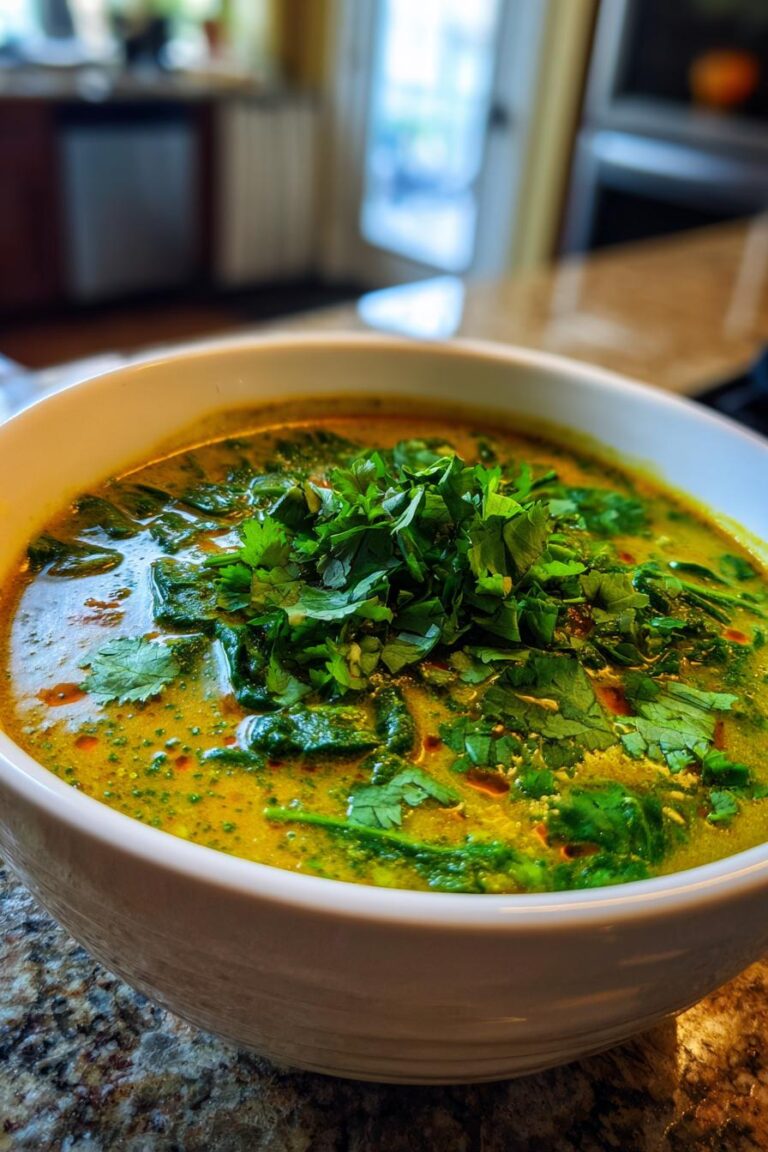 spinach coconut curry soup low carb
