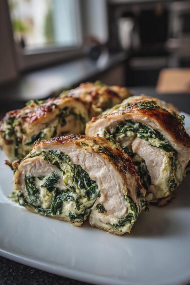 spinach cream cheese chicken roll-ups keto