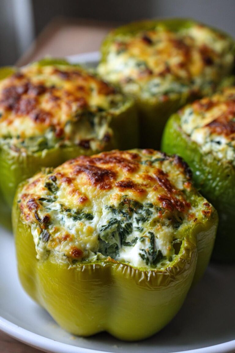 spinach cream cheese stuffed peppers