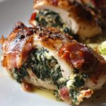 spinach prosciutto stuffed chicken keto