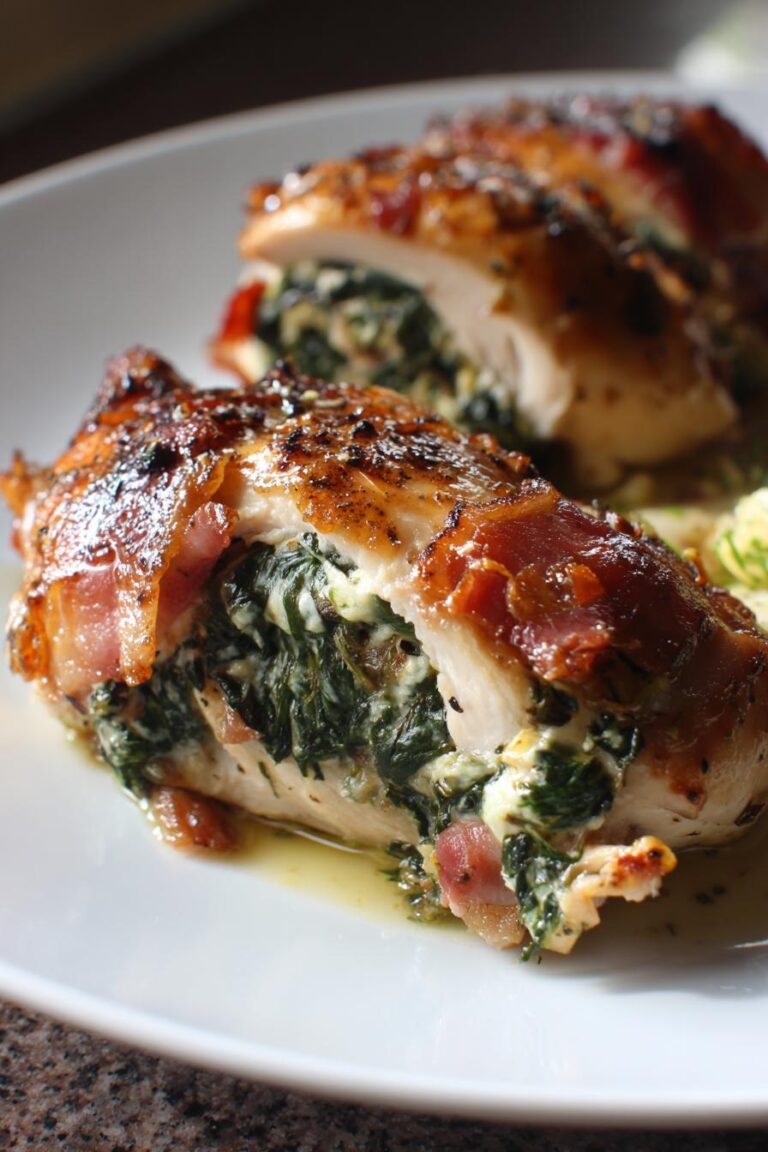 spinach prosciutto stuffed chicken keto