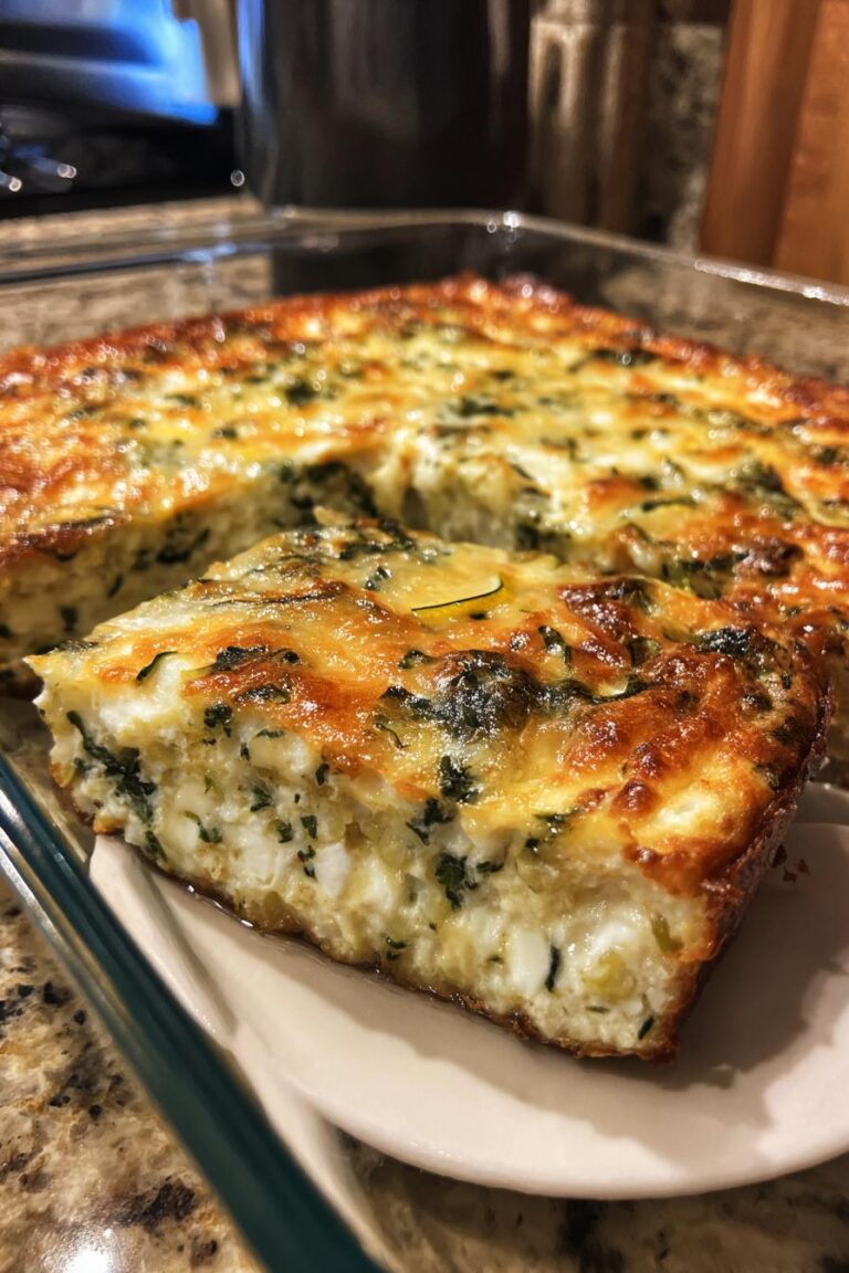spinach ricotta keto bake with zucchini
