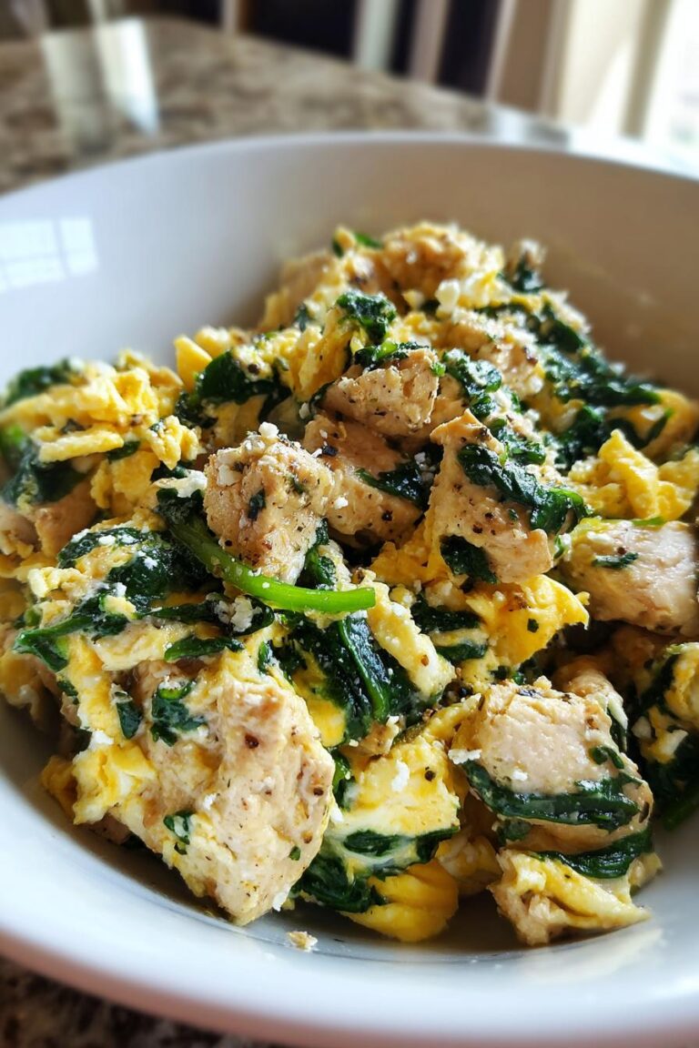 spinach turkey breakfast scramble