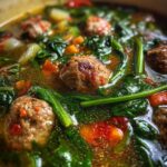 spinach turkey meatball soup keto