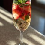 strawberry champagne cocktail