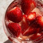 strawberry champagne martini