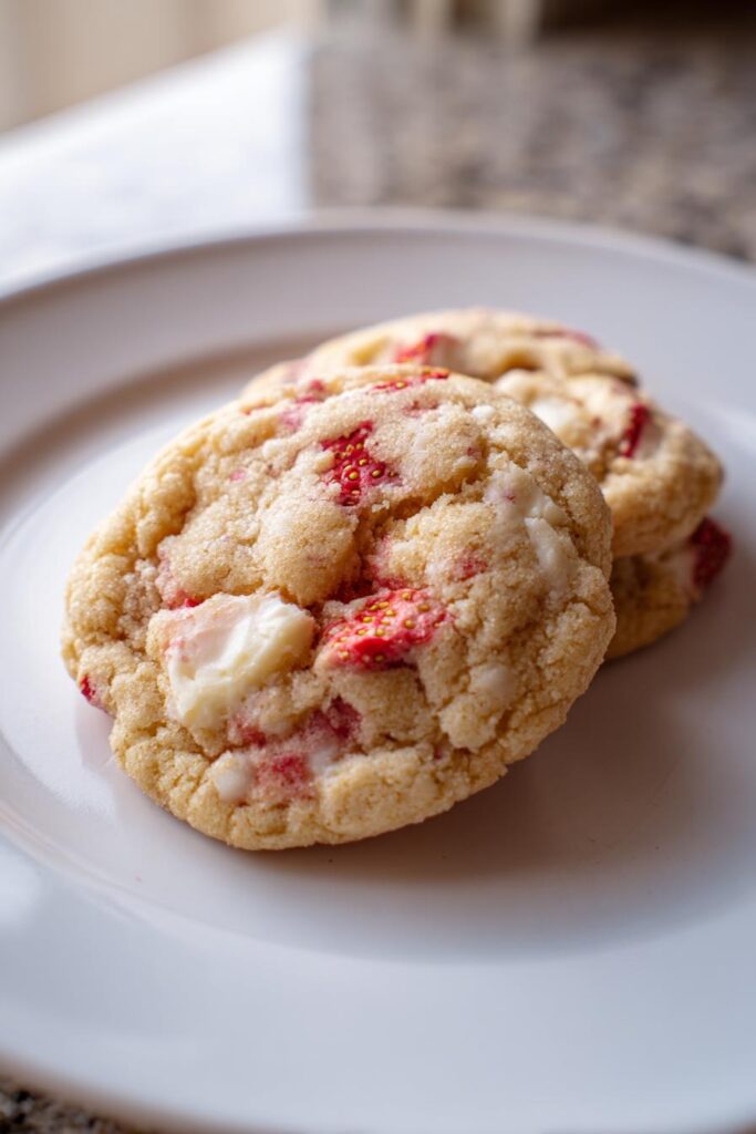 strawberry cheescake coockies