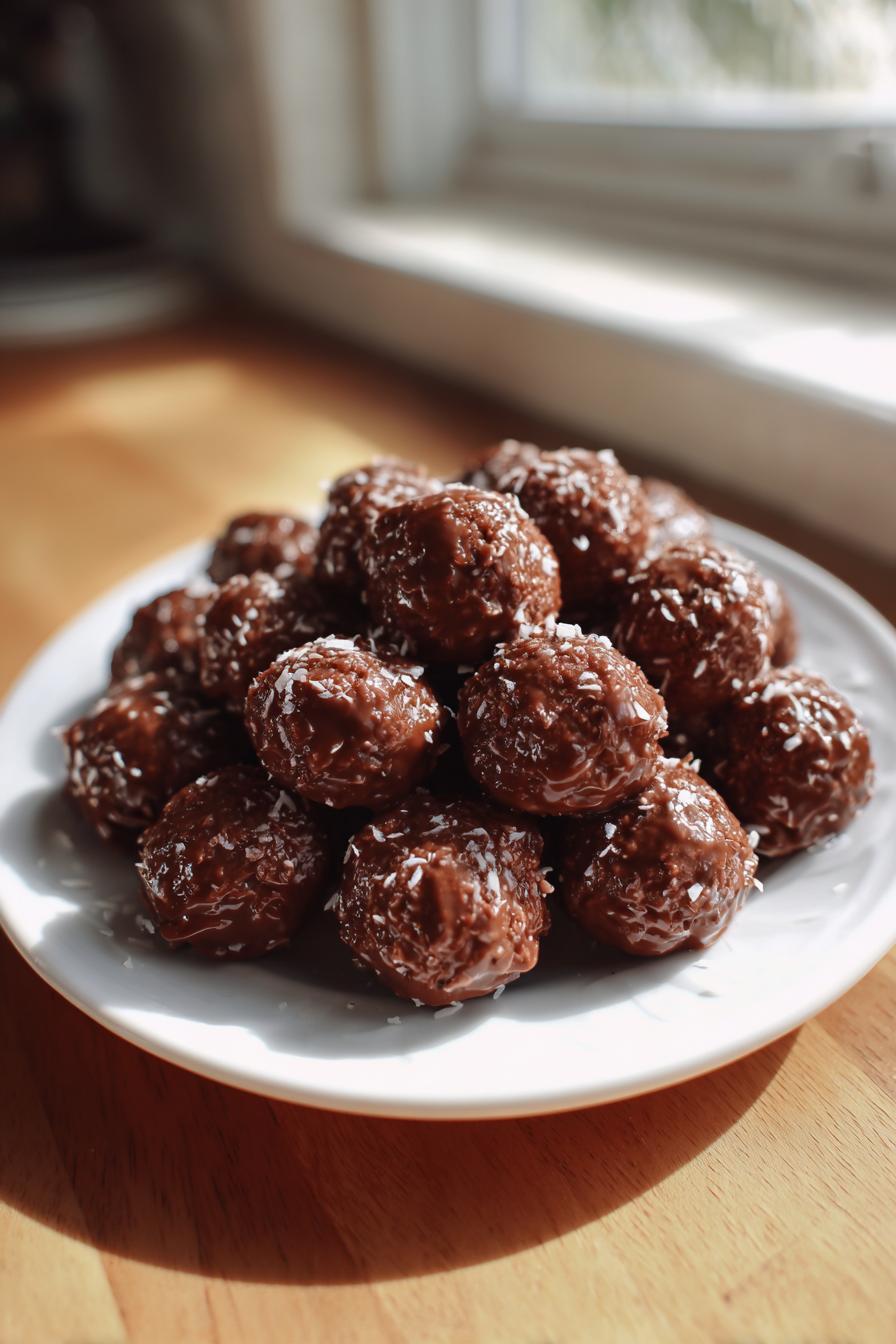 sugar free keto coconut chocolate fat bombs