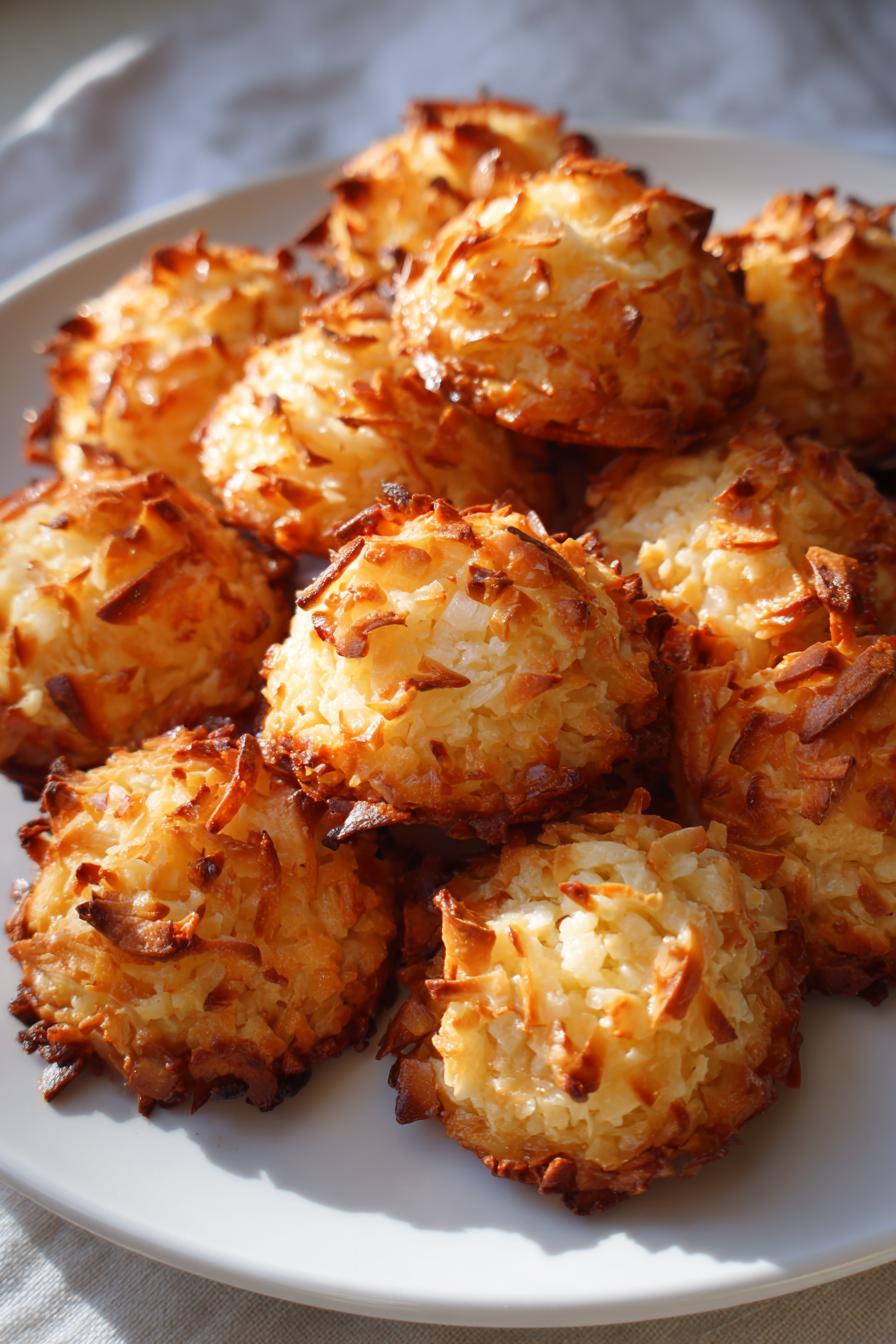 sugar free keto coconut macaroon cookies