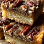 sugar free keto pecan pie bars