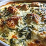 sugar-free spinach alfredo chicken bake