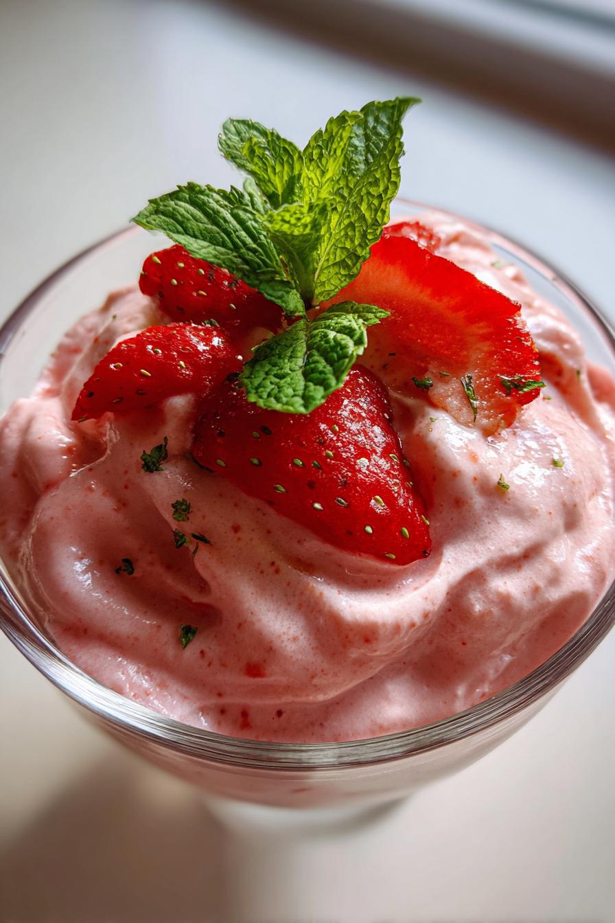 sugar free strawberry mousse