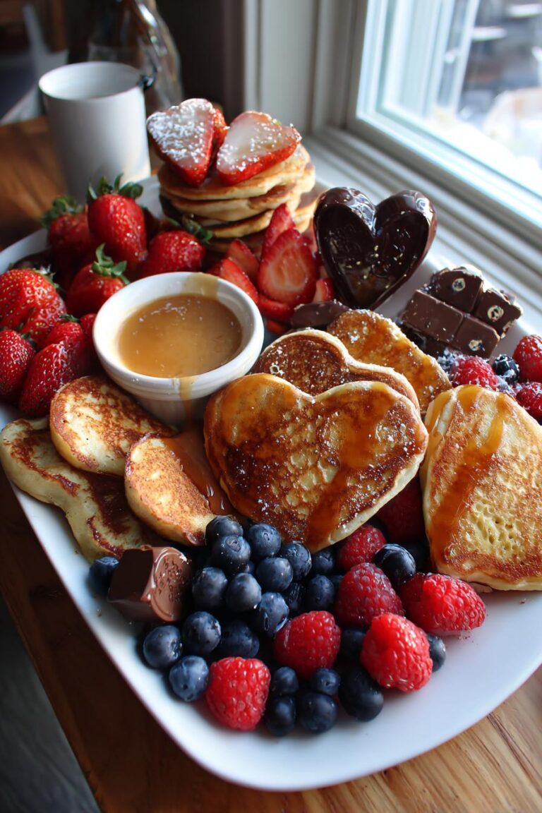 valentines breakfast board