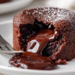 vegan chocolate lava cake