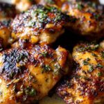 Air Fryer Garlic Chicken Thighs
