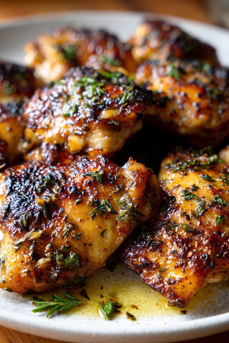 Air Fryer Garlic Chicken Thighs