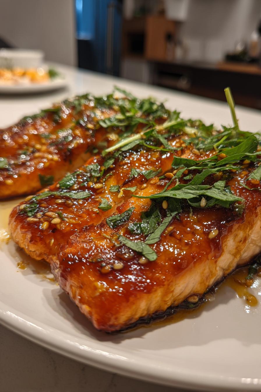 Air Fryer Honey Garlic Salmon