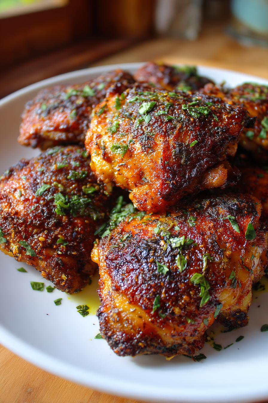 Air Fryer Low Carb Chicken Thighs