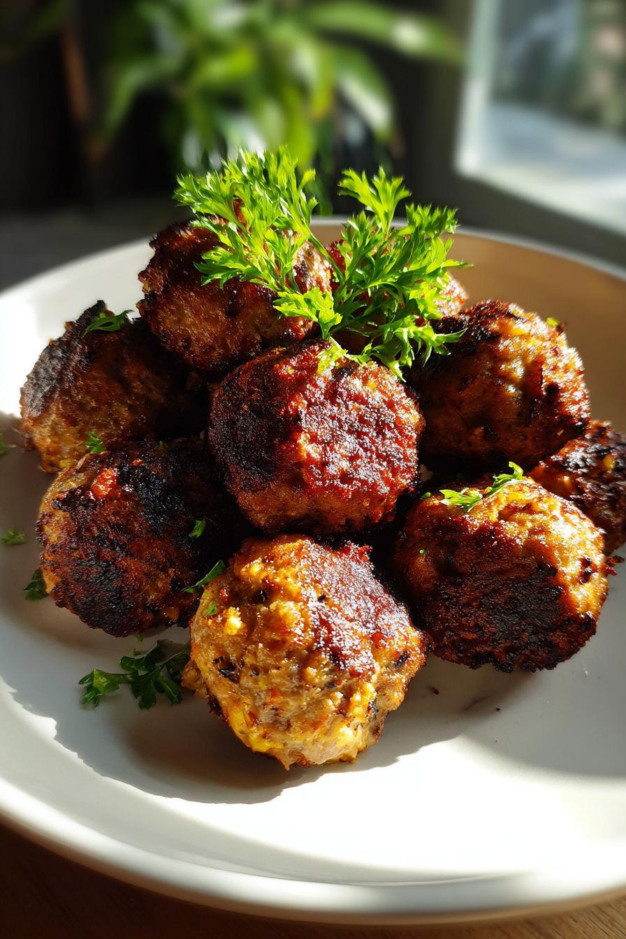Air Fryer Low Carb Meatballs