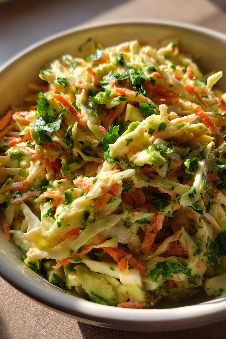 Avocado Lime Coleslaw
