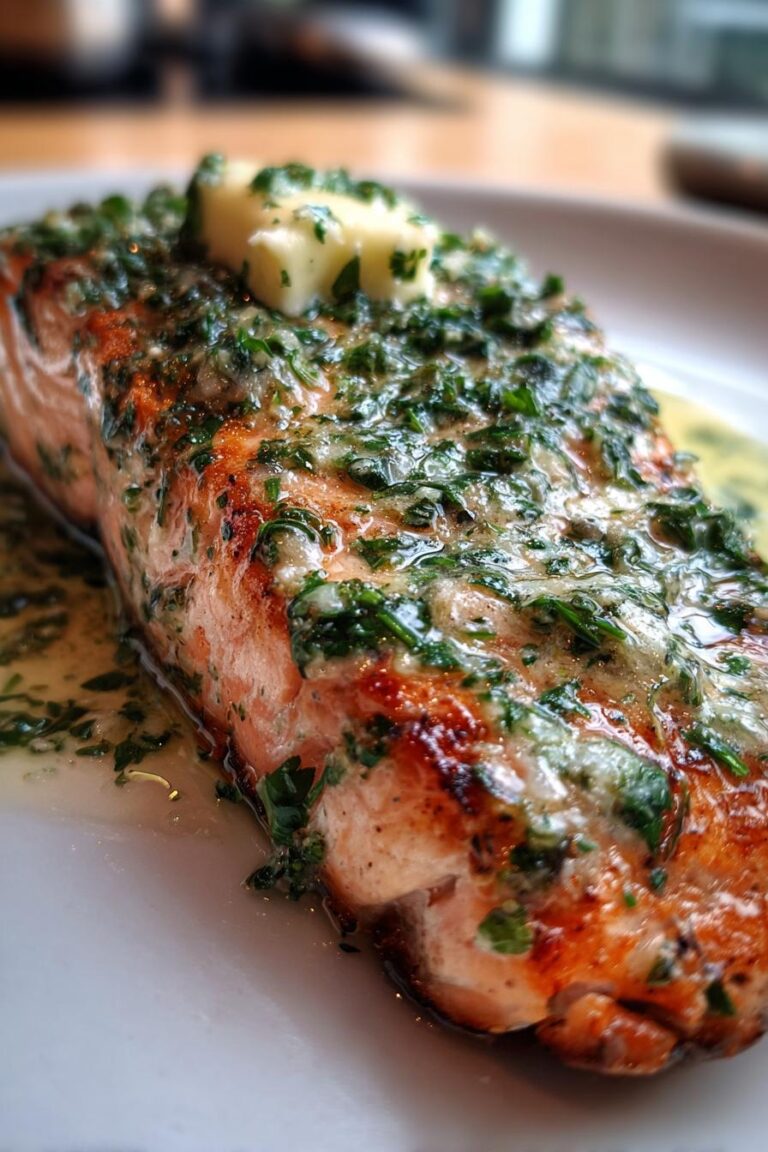 Baked Salmon with Herb Butter
