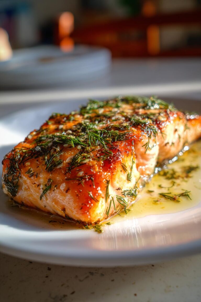 Baked Salmon with Herbs